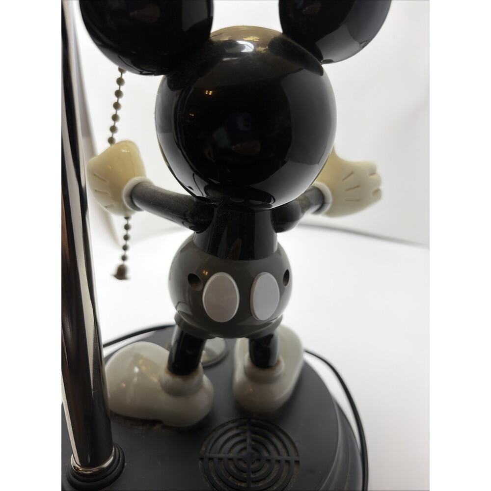 VGT Mickey Mouse Talking Lamp Collectible Disney Animated Damaged Lampshade - Picture 7 of 9